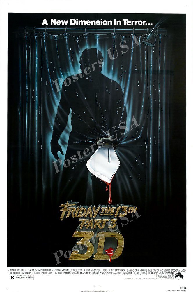 SF・ファンタジー・ホラー FRYDAY THE 13TH 3-D MOVIE POSTER SF・ファンタジー・ホラー FRYDAY THE 13TH 3-D MOVIE POSTER